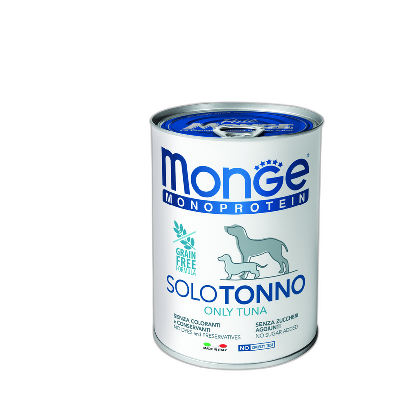 Monge Monoprotein Paté only Tuna- Консерва пастет за кучета в зряла възраст с риба тон