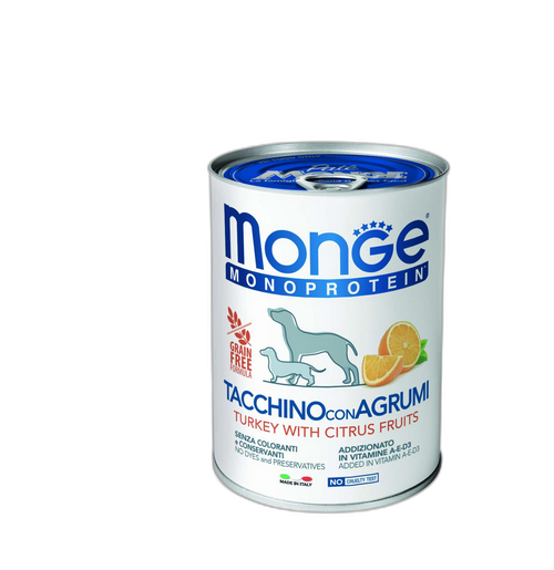 Monge Monoprotein Paté Turkey with Citrus Fruits - Консерва пастет с пуешко и цитрусови плодове