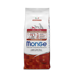 Monge Natural Superpremium Mini Puppy and Junior Monoprotein Lamb with Rice - Пълноценна суха храна за подрастващи кученца от дребните породи с агнешко и ориз