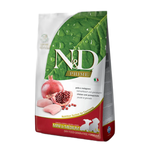 N&D Prime Chicken & Pomegranate Puppy Mini & Medium - суха храна без зърнени култури за подрастващи кученца от дребни и 