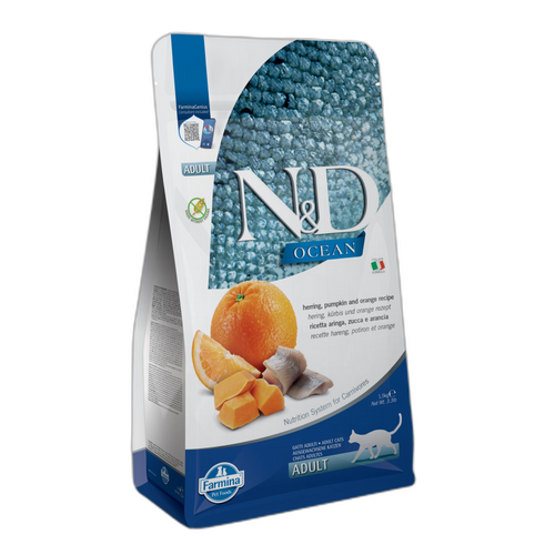 N&D Ocean Adult Cat Herring, Pumpkin&Orange