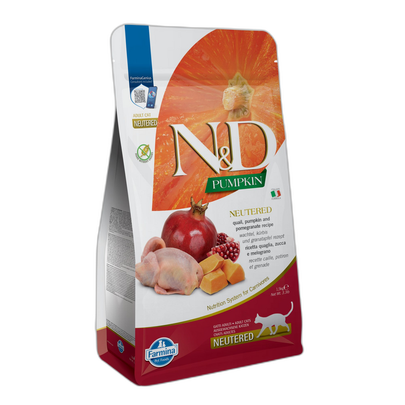 N&D Cat Adult Neutered Pumpkin, Quail & Pomegranate