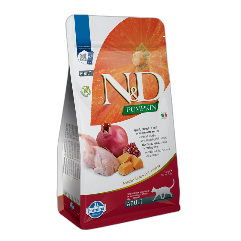 N&D Cat Adult Pumpkin, Quail & Pomegranate