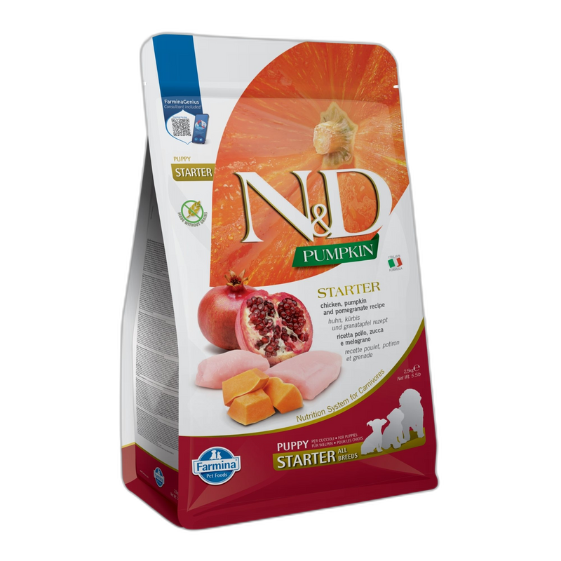 N&D Pumpkin Dog Chicken_Pomegranate Starter Puppy All Breeds