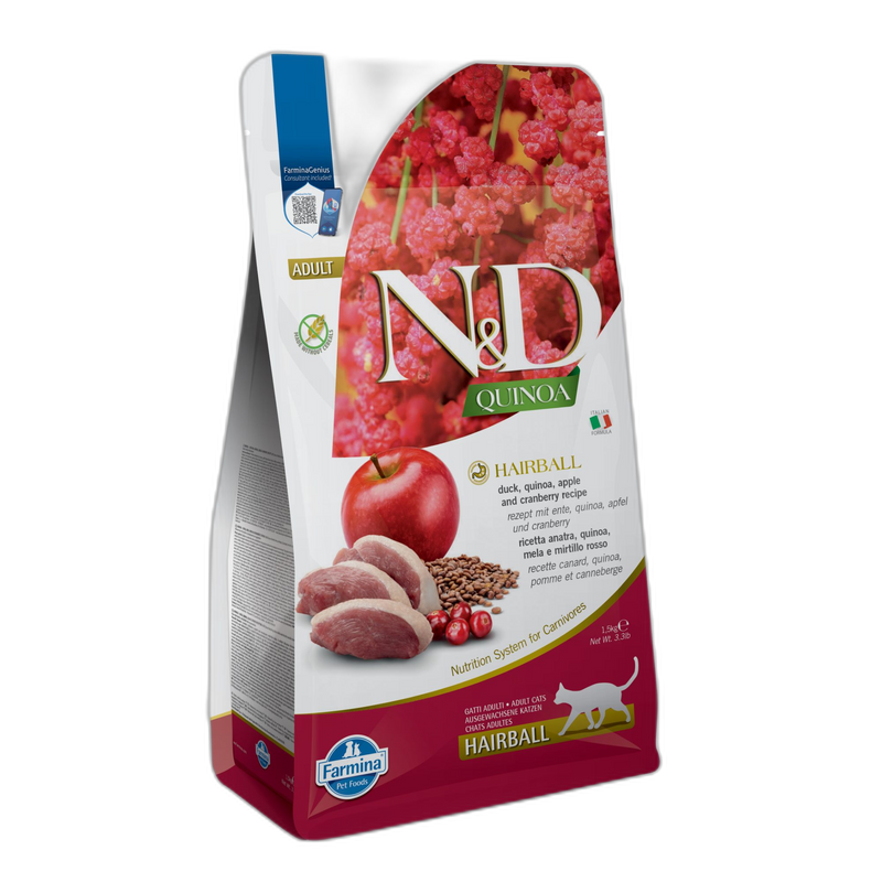N&D Quinoa Cat - Hairball with Duck&Cranberry