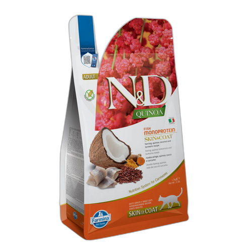 N&D Quinoa Cat - Skin & Coat with Herring