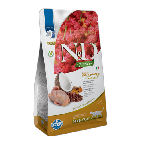 N&D Quinoa Cat - Skin & Coat with Quail