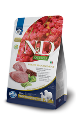 N&D Quinoa Weight Management with Lamb for Adult Medium & Maxi Dog – беззърнена суха храна за контрол на теглото за кучета от средни и едри породи над 1 година