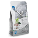 N&D White Dog Sea Bass, Spirulina & Fennel Adult Mini – монопротеинова беззърнена суха храна за кучета с бяла козина от мини породи над 1 година